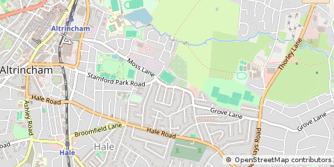 Map of Altrincham, Cheshire