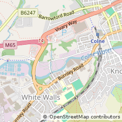 Map of Colne, Lancashire