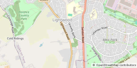 Map of Stoke-on-Trent, Staffordshire