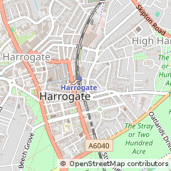 Map of Harrogate, North Yorkshire