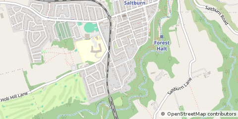 Map of Saltburn-by-the-SEA, Cleveland