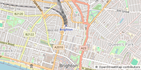 Map of Brighton, East Sussex