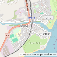 Map of Brora, Sutherland