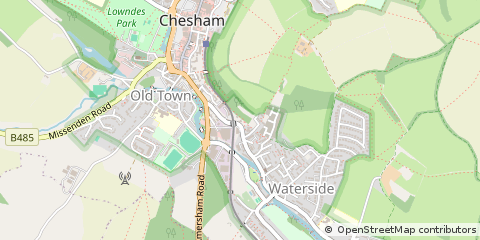 Map of Chesham, Buckinghamshire