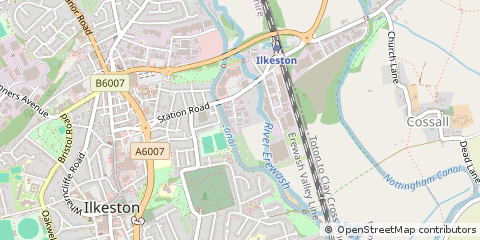 Map of Ilkeston, Derbyshire