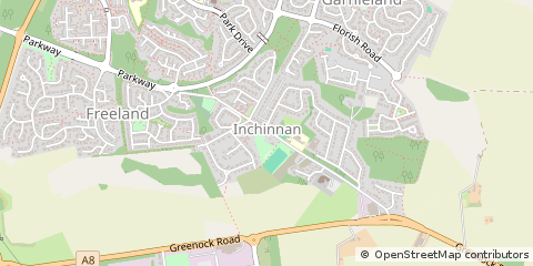Map of Inchinnan, Renfrewshire