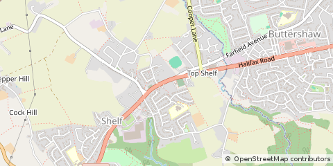 Map of West Yorkshire