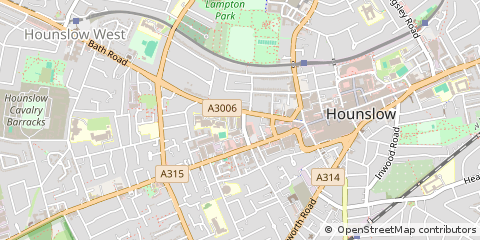 Map of Hounslow, Middx
