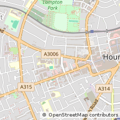 Map of Hounslow, Middx