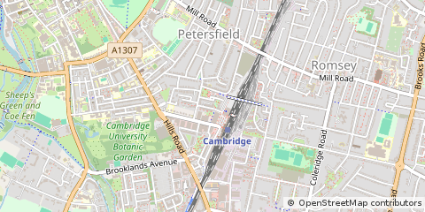 Map of Cambridge, Cambridgeshire