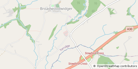 Map of Lifton, Devon