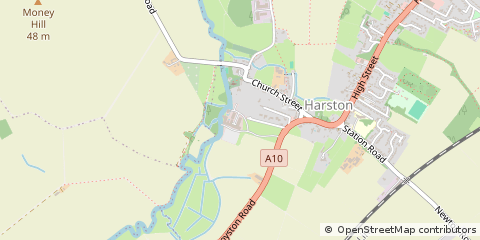 Map of Harston, Cambridge