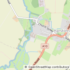 Map of Harston, Cambridge
