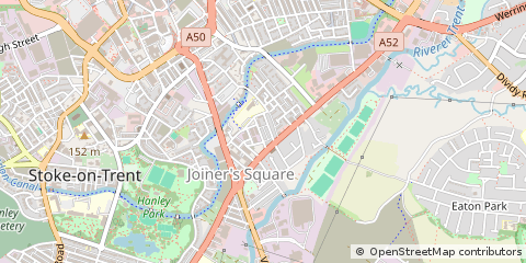 Map of Stoke-on-Trent, Staffordshire