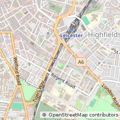Map of Leicester