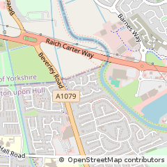 Map of Hull, East Riding of Yorkshire