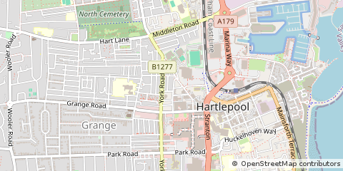 Map of Hartlepool, Cleveland