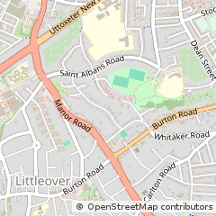 Map of Derby, Derbyshire