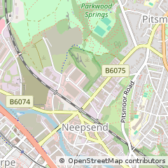 Map of Rutland Road, Sheffield