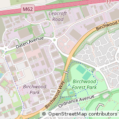 Map of Birchwood, Warrington, Cheshire