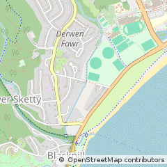 Map of Swansea, City & County of Swansea