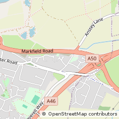 Map of Leicester, Leicestershire