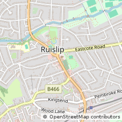 Map of Ruislip, Middx