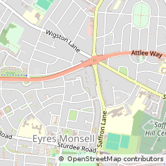 Map of Leicester