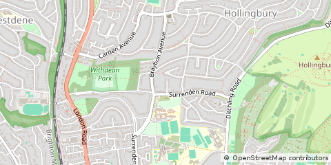 Map of Brighton, East Sussex