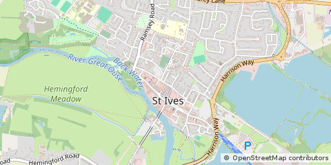 Map of ST. Ives, Cambridgeshire