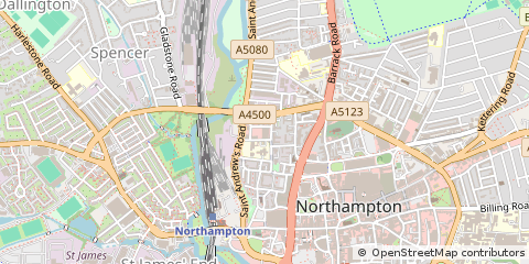 Map of Northampton