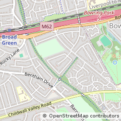Map of Liverpool, Merseyside