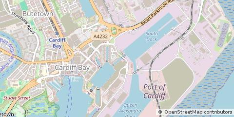 Map of Cardiff