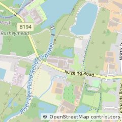 Map of Waltham Abbey, Essex