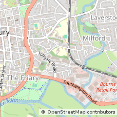 Map of Salisbury, Wiltshire