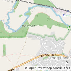 Map of Witney, Oxfordshire