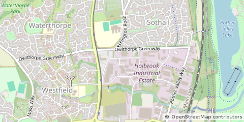 Map of Sheffield, South Yorkshire
