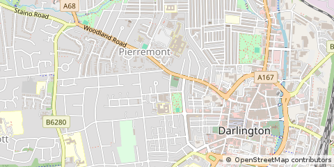 Map of Darlington