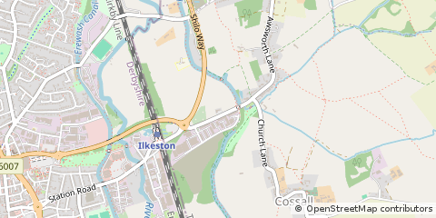 Map of Nottingham, Nottinghamshire