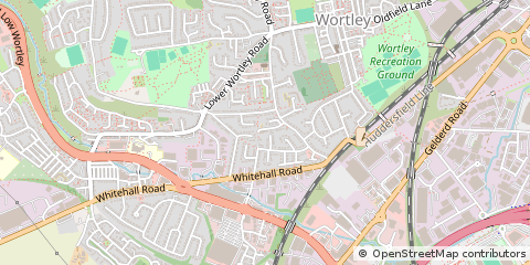 Map of Leeds, West Yorkshire