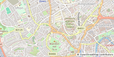 Map of Clifton, Bristol