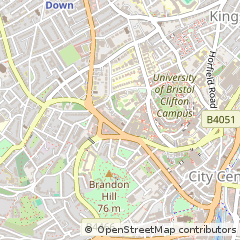 Map of Clifton, Bristol