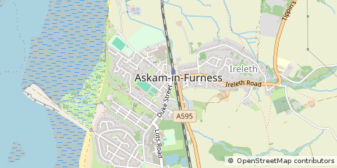 Map of Askam-in-Furness, Cumbria