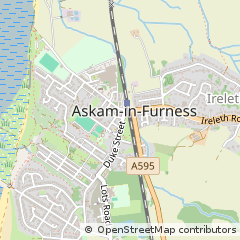 Map of Askam-in-Furness, Cumbria