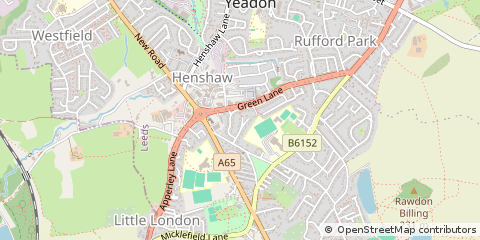 Map of London, West Yorkshire
