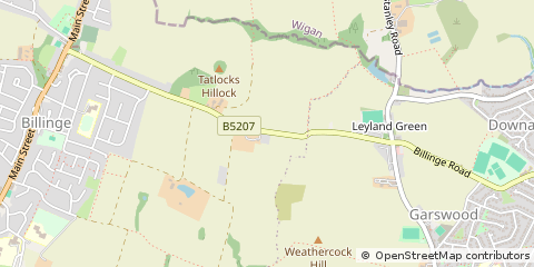 Map of Wigan, Lancashire