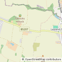 Map of Wigan, Lancashire