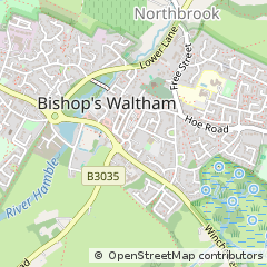Map of Bishops Waltham Southampton, Hampshire