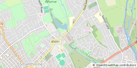 Map of Stoke-on-Trent, Staffs