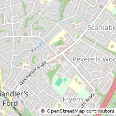 Map of Eastleigh, Hampshire